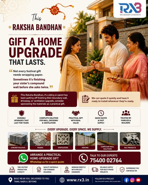 A practical Raksha Bandhan gift: finish the compound wall